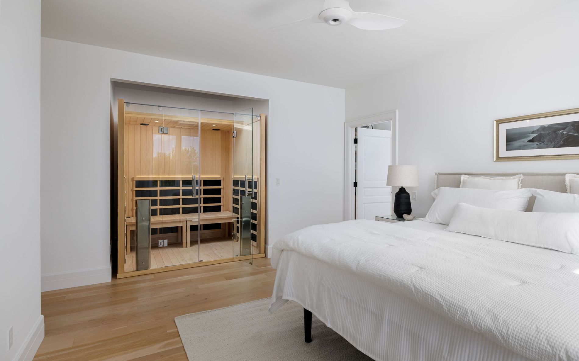 Primary Suite with Included Clearlight Infrared Sauna